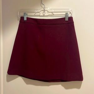 Burgundy skirt